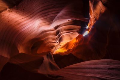 Close up of rock formations in canyon