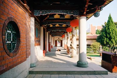 Corridor of historic building