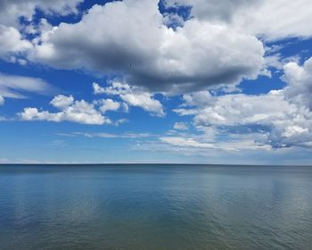 Scenic view of sea against sky