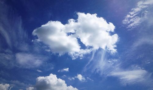 Low angle view of cloudy sky