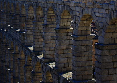 Stack of stone wall