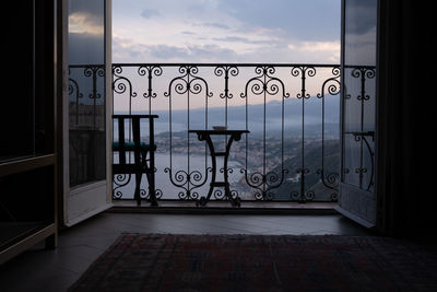 Taormina hotel balcony view