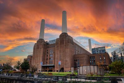 New battersea power station in london england uk operating as a new shopping mall