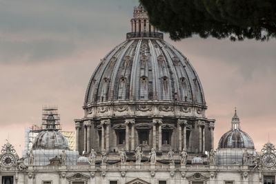 View of cathedral against cloudy sky