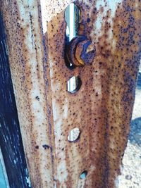 Close-up of rusty metal