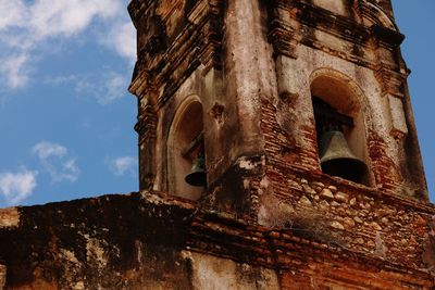 Low angle view of historic building against sky