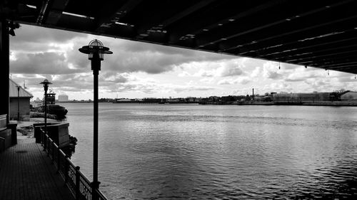 Scenic view of river against sky