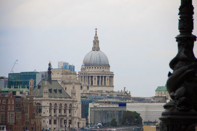 Buildings against sky in city