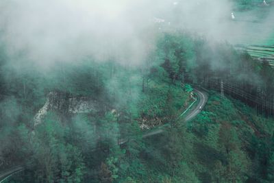 High angle view of landscape