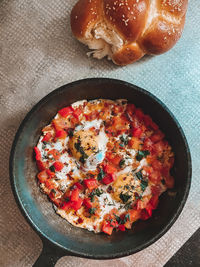 Shakshuka and homemade bread