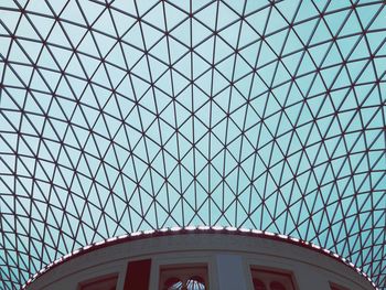 Low angle view of modern building against sky