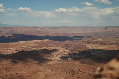 Scenic view of desert against sky
