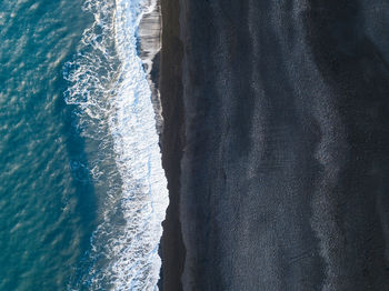 High angle view of beach