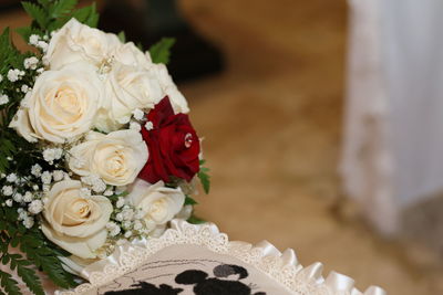 Close-up of rose bouquet