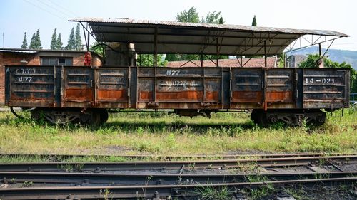 Train on railroad track