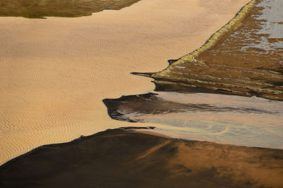 Icelandic landscape seen from the airplane