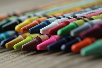 Close-up of multi colored drinking straws