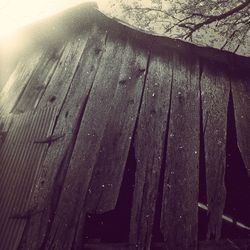 Close-up of wooden wall