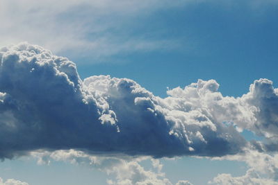 Low angle view of clouds in sky