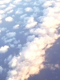 Low angle view of clouds in sky