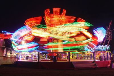 View of illuminated ferris wheel