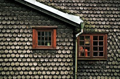 Stone wall of building