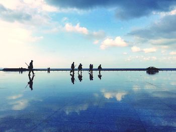 Cloudy sky over sea