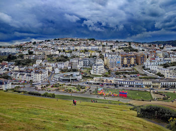 Aerial view of cityscape