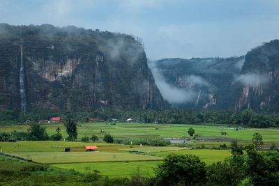 Scenic view of landscape against sky