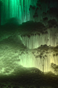 Rock formations in cave