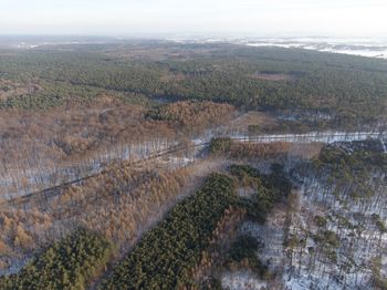 Aerial view of landscape against sky