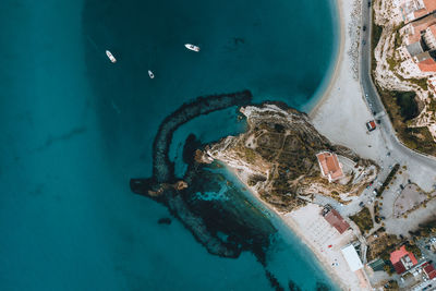 Tropea city in calabria near the mediterranean sea