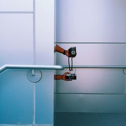 Close-up of closed door