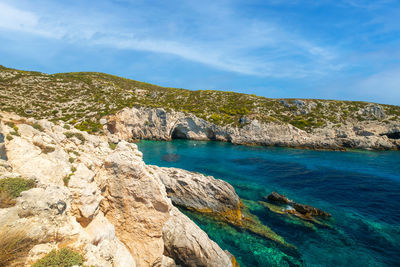 Scenic view of sea against sky