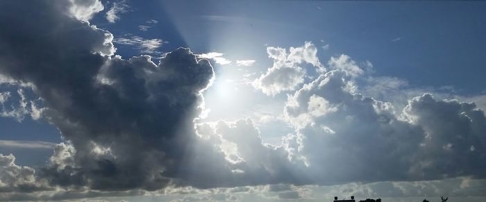 Low angle view of cloudy sky