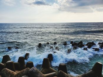 Scenic view of sea against sky