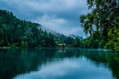 View at alat lake, ostallgäu, bayern, tyskland