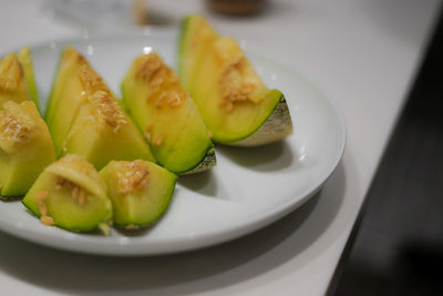 Close-up of food in plate