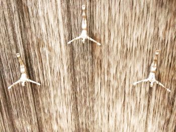 View of helicopter in water