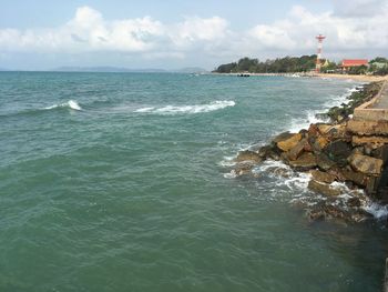 Scenic view of sea against sky