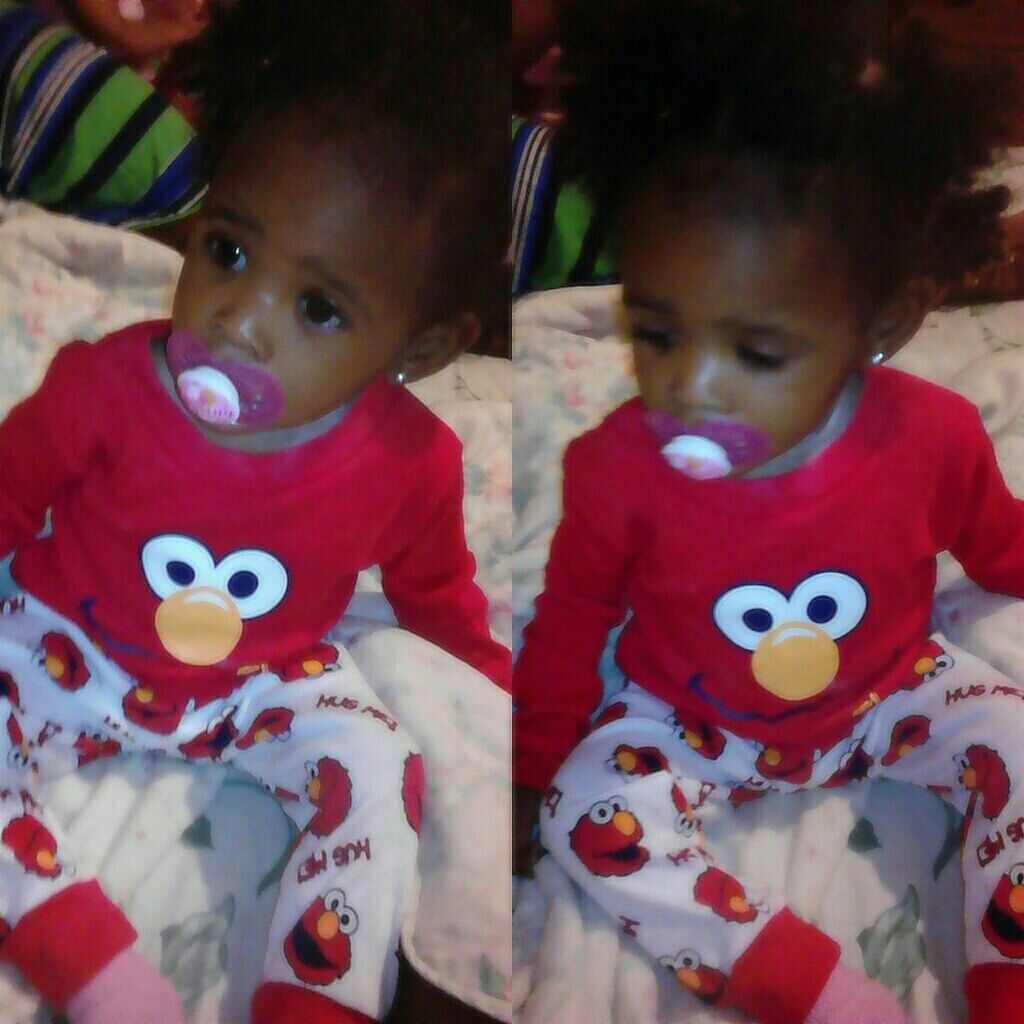 My lil shawty . pjs , elmo (: