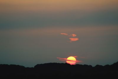 Scenic view of sky at night