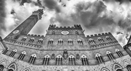 Low angle view of traditional building against sky