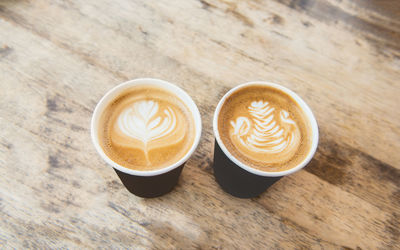 Close-up of coffee on table