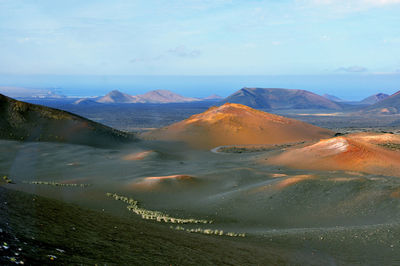 Scenic view of mountain against sky