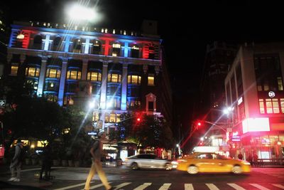 City street at night