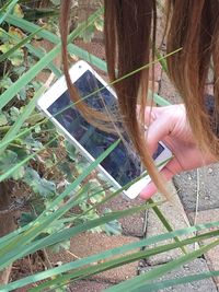 View of people standing in park