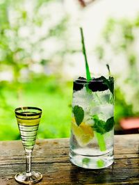 Close-up of drink on table