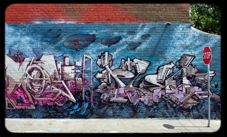 graffiti, art and craft, art, creativity, transfer print, wall - building feature, auto post production filter, built structure, architecture, street art, multi colored, building exterior, text, human representation, wall, abandoned, day, no people, old, outdoors