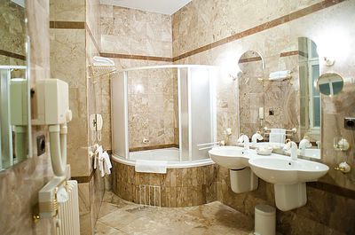 Interior of bathroom